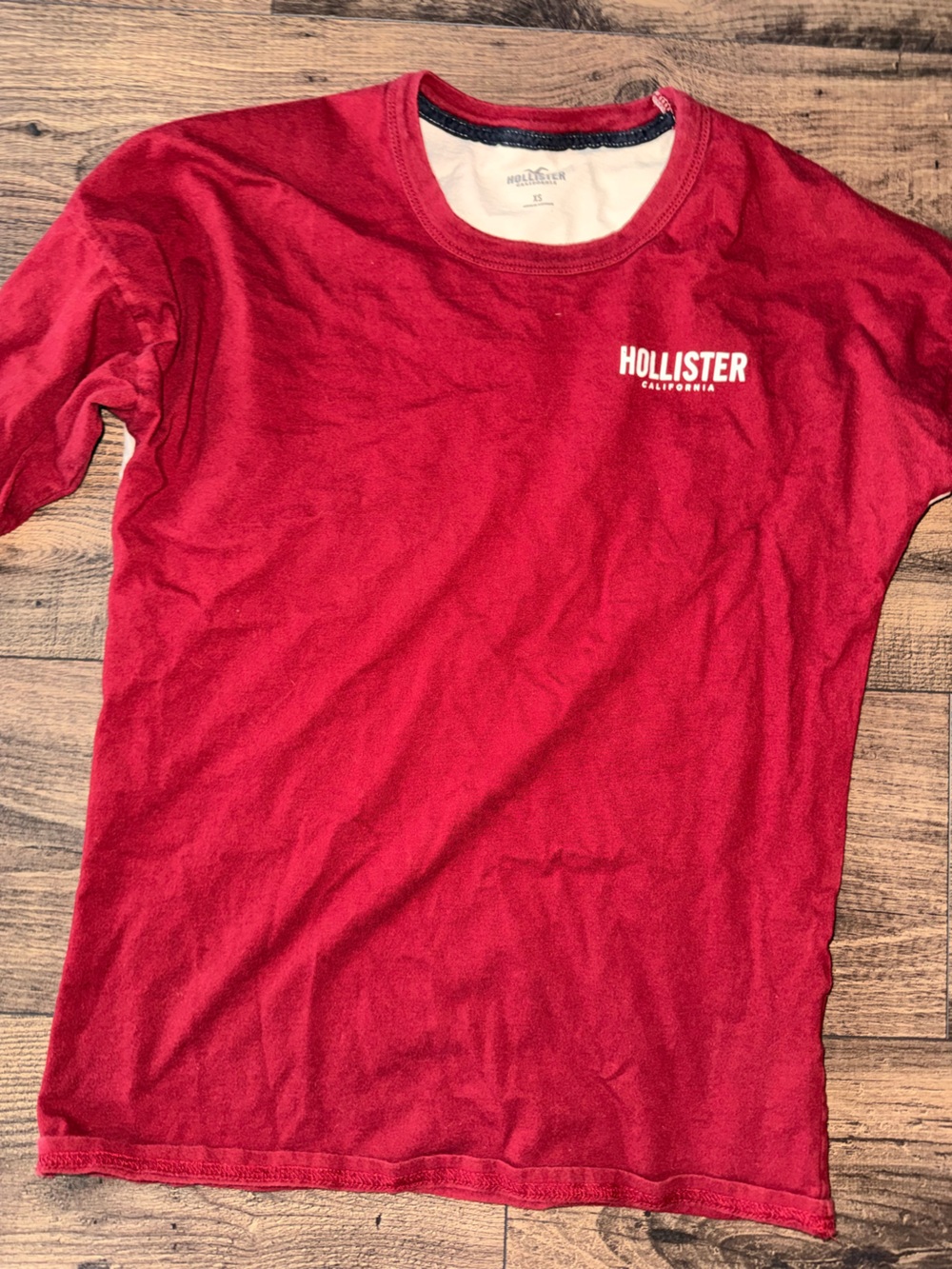Hollister Red Long Sleeve Tee